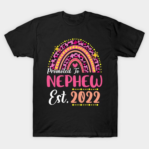 Promoted to Nephew Est.2022 Rainbow Cousin to Be New Cousin T-Shirt by melodielouisa